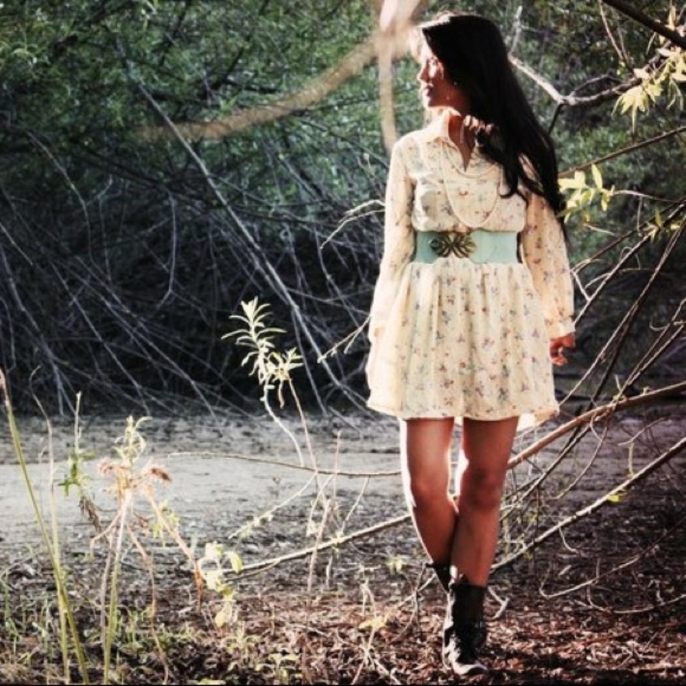 Darling Yellow Long Sleeve Dress